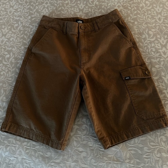 Vans Mens Reverse Out Brown Cargo Shorts - Picture 1 of 4